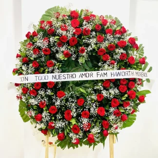 Corona funeral 100 rosas