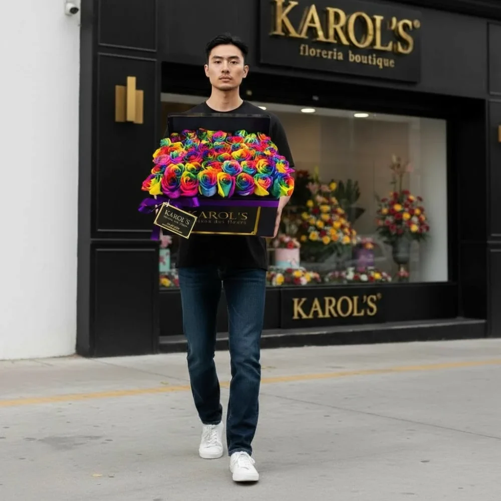 Caja arcoiris 50 rosa