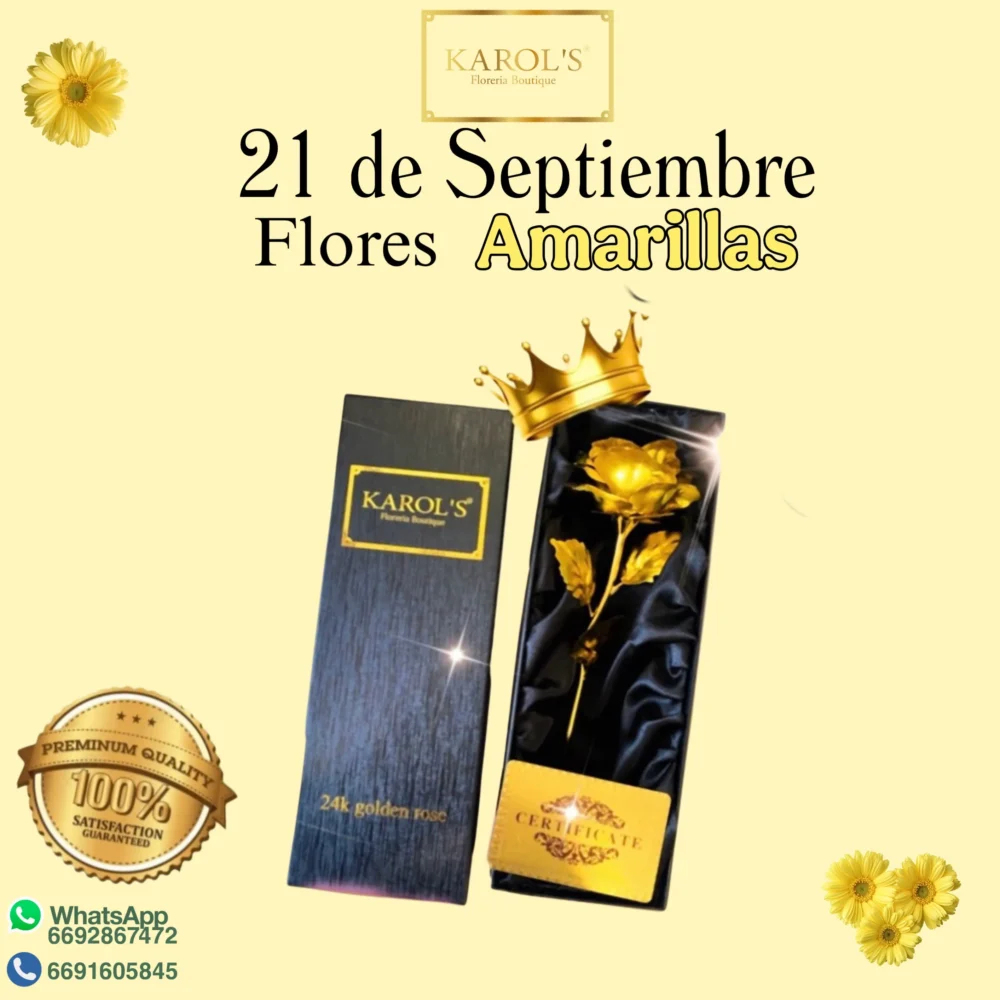 24 kilates Golden Rose