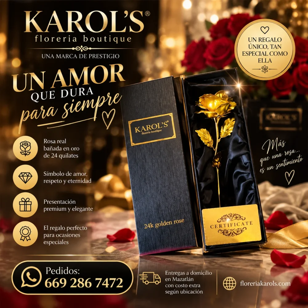 24 kilates Golden Rose