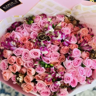 Bouqueth pink Real