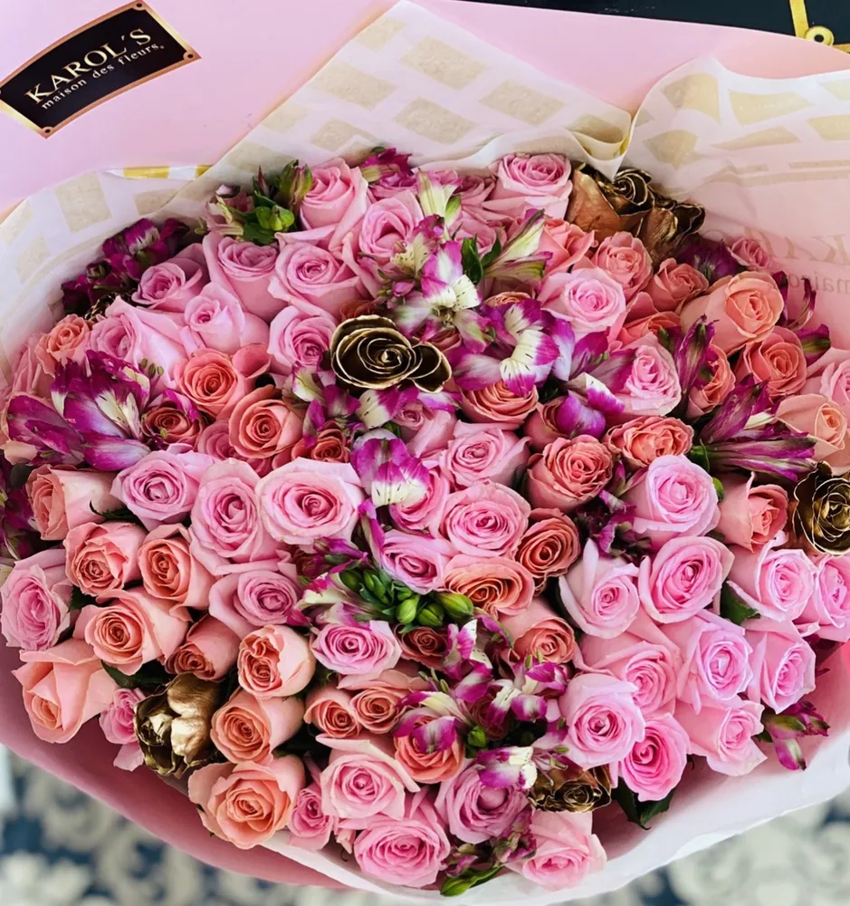 Bouqueth pink Real