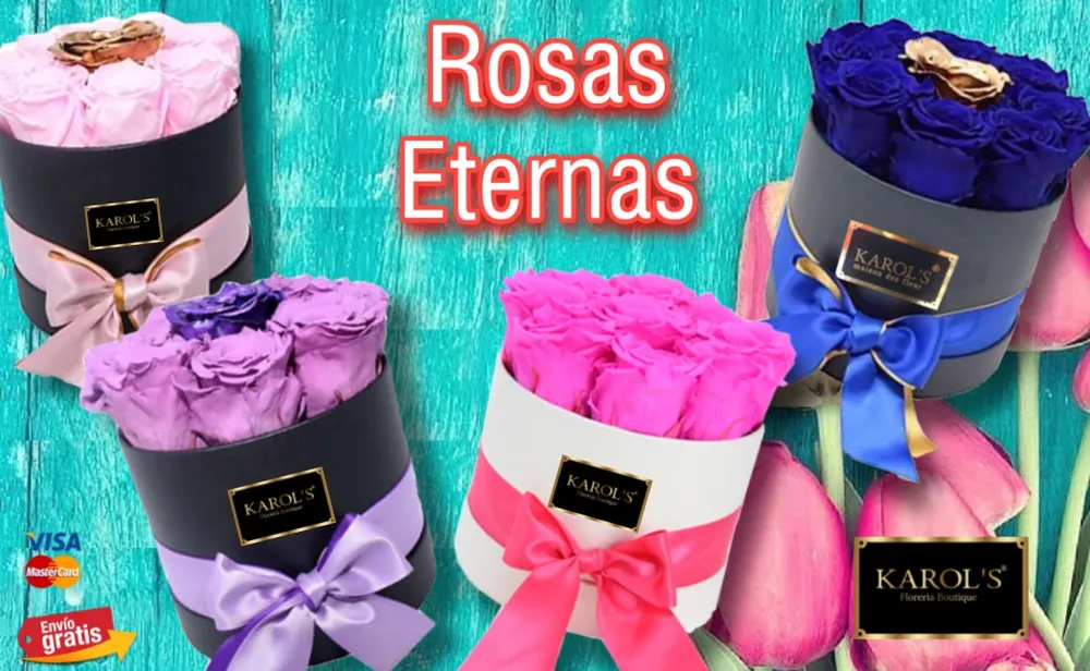 🔥Caja Rosas Eternas 🔥50% de desc.