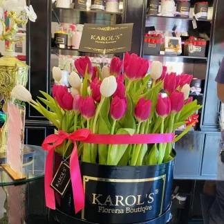 Caja de lujo 50 Tulipanesss 🌷