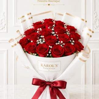 24 rosas rojas