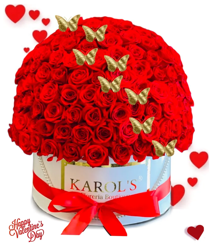 🔥500 Rosas rojas en caja🔥50% descuento