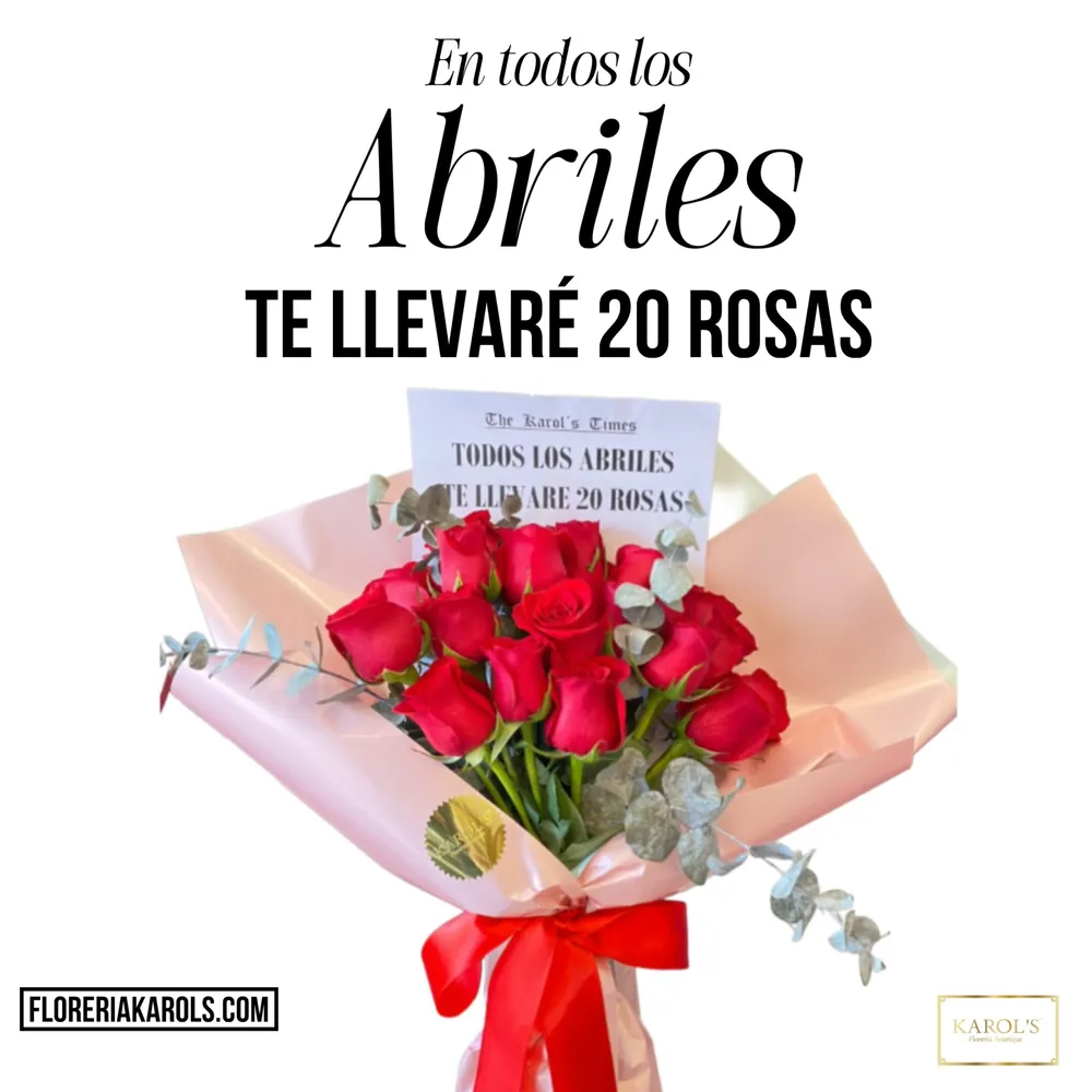 20 rosas de abril dolar