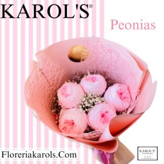 Peonias en Ramo