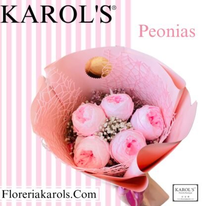 Peonias en Ramo