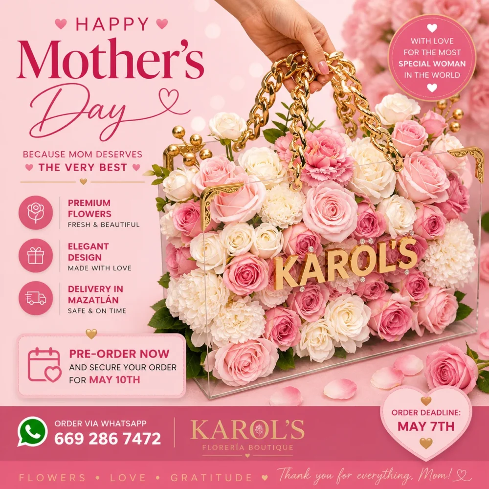 BOLSO FLORAL KAROL’S®️