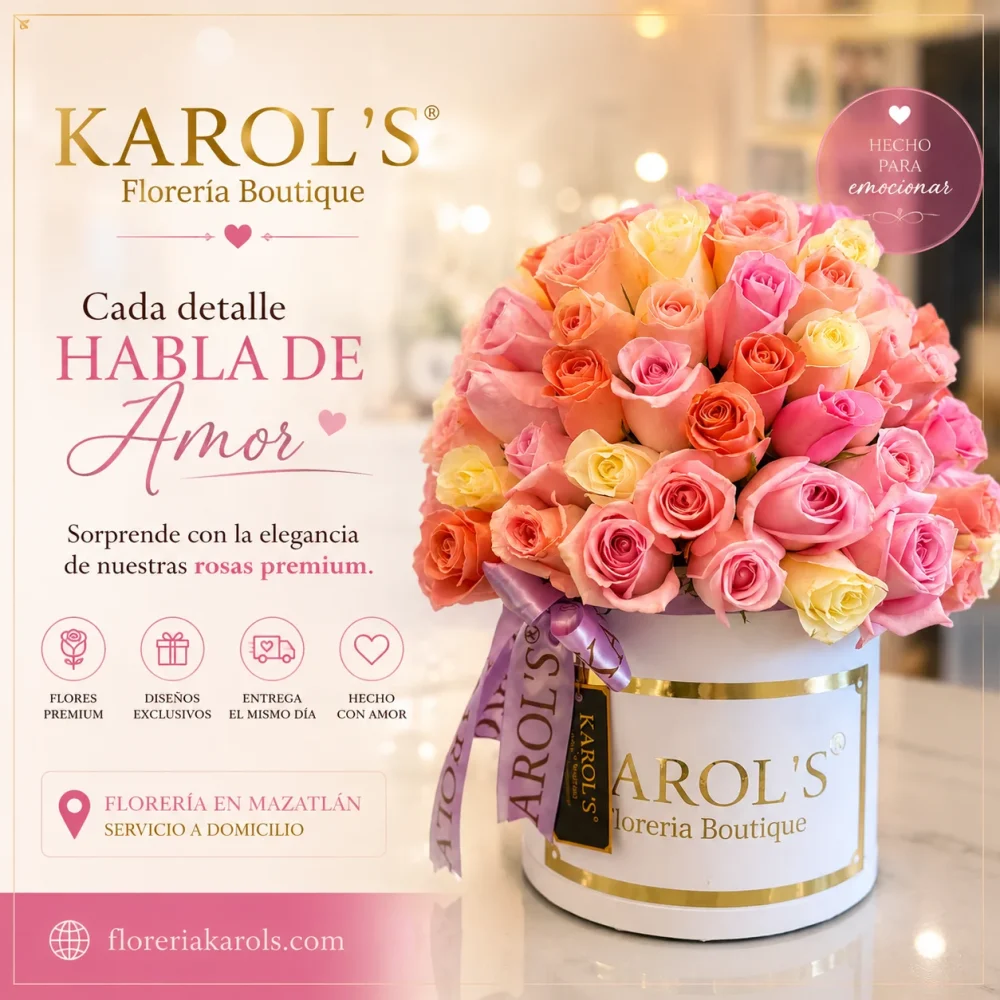 Caja 100 rosas rositas